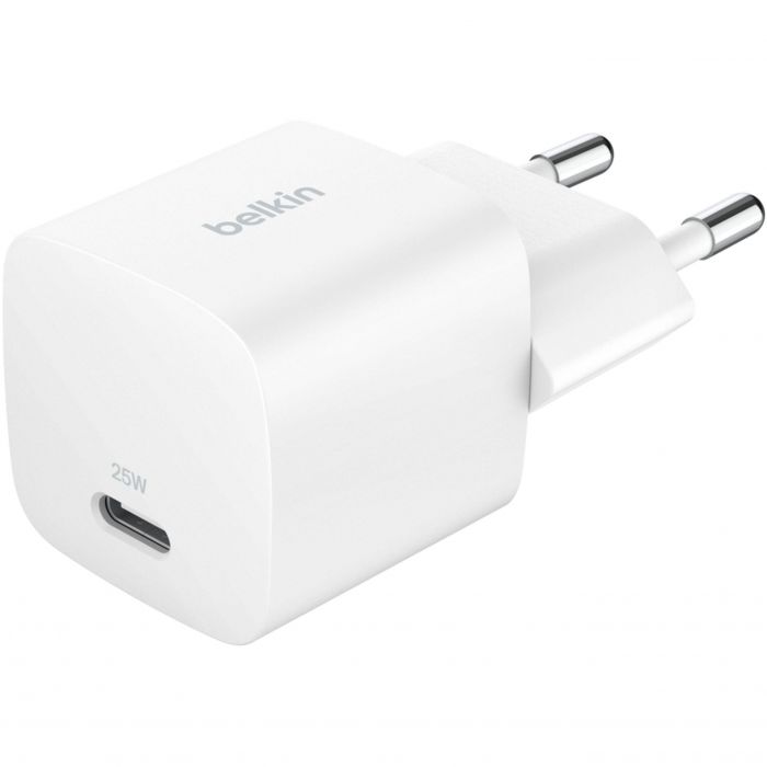 Зарядний пристрій мережевий Belkin 25Вт USB-С PD PPS, білий