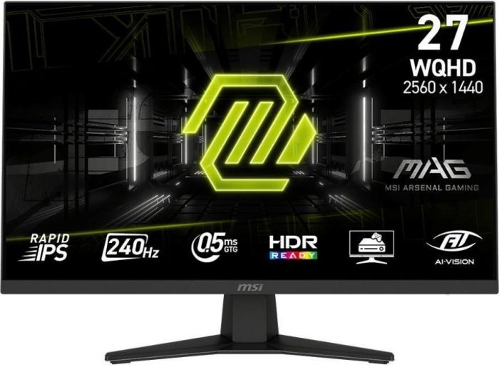 Монітор MSI 27" MAG 274QF-X24 2xHDMI, DP, Audio, IPS, 2560x1440, 240Hz, 0.5ms, sRGB 130%, FreeSync, HDR400