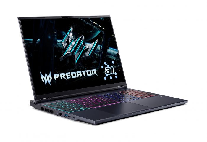 Ноутбук Acer Predator Helios Neo 16 PHN16-73 16" WQXGA IPS, Intel U9-275HX, 64GB, F2TB, NVD5060-8, Lin, чорний