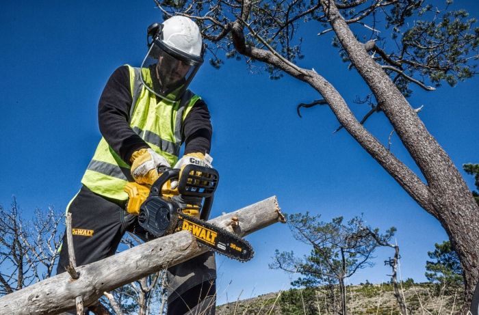 Пила ланцюгова акумуляторна DeWalt 18В шина 30см 3/8" без АКБ та ЗП
