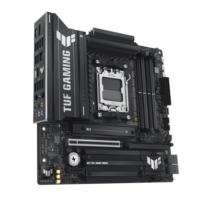 Материнcька плата ASUS TUF GAMING B850M-PLUS WIFI7 sAM5 B850 4xDDR5 M.2 HDMI DP Wi-Fi BT mATX
