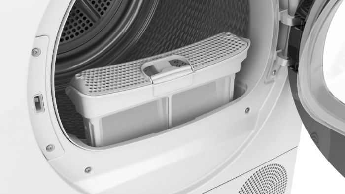 Сушильна машина Bosch тепловий насос, 9кг, A++, 61см, дисплей, білий