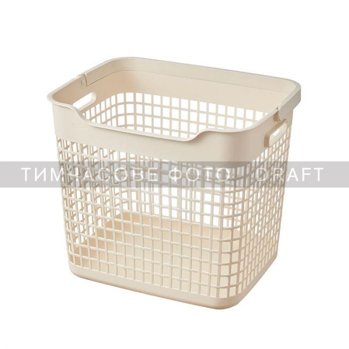 Кошик для білизни Ardesto 38x29.5x33см, 26л, пластик PP, бежевий
