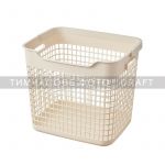 Кошик для білизни Ardesto 38x29.5x33см, 26л, пластик PP, бежевий