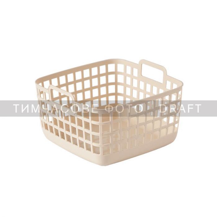 Кошик для зберігання Ardesto 20.6x20x12.4см, 3л, пластик PP, бежевий