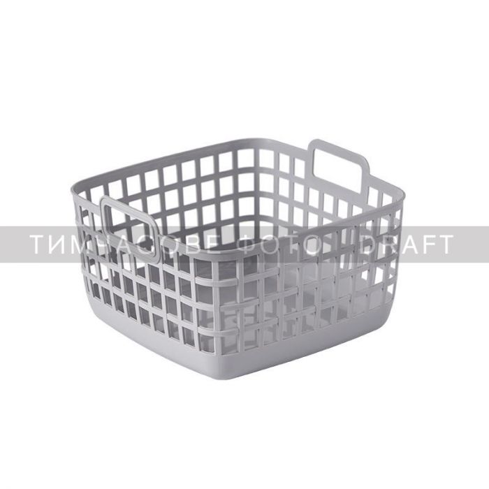 Кошик для зберігання Ardesto 20.6x20x12.4см, 3л, пластик PP, cірий