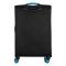 Валіза 2E, Trek, поліестер, середня, 64/78л, TSA, 4 колеса, EXP, чорний