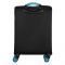 Валіза 2E, Trek, поліестер, мала, 35л, TSA, 4 колеса, чорний