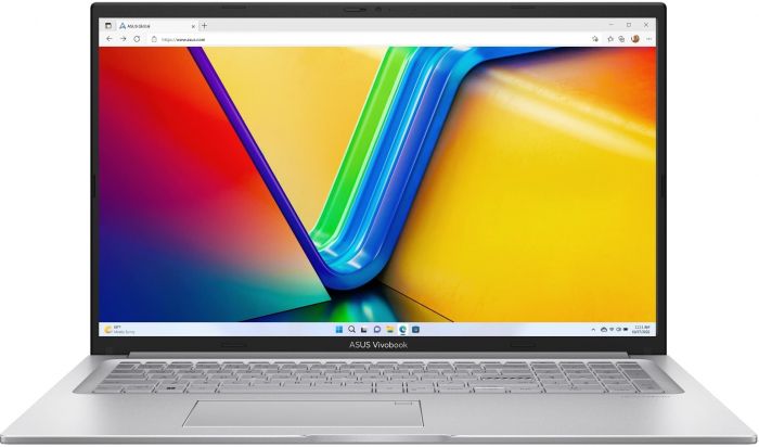 Ноутбук ASUS Vivobook 17 X1704VA-AU831 17.3" FHD IPS, Intel 5 120U, 16GB, F512GB, UMA, NoOS, Сріблястий