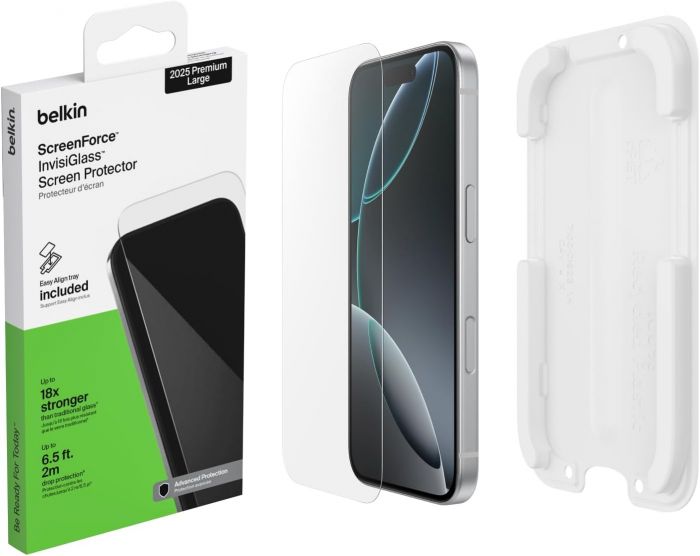 Захисне скло Belkin для iPhone 17 Pro Max, Invisiglass (1 Pack)