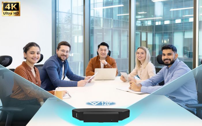 Система відеоконференцзв'язку AVer VB150, 5x Zoom, 4K, 3 х Uni-mic, радіус дії 5 м, динамік 6 Вт, чорний