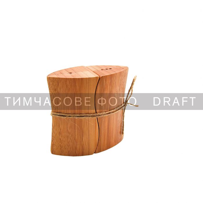 Набір для солі та перцю Ardesto Midori, 2 предмети, 10мл, 9.5х4х9см, бамбук, пластик