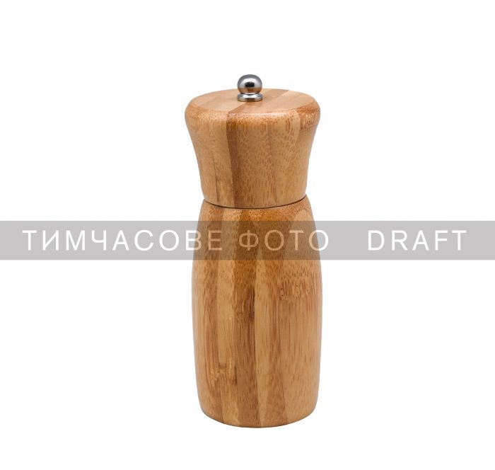 Млинок для солі та перцю Ardesto Midori, 35мл, бамбук, нержавіюча сталь