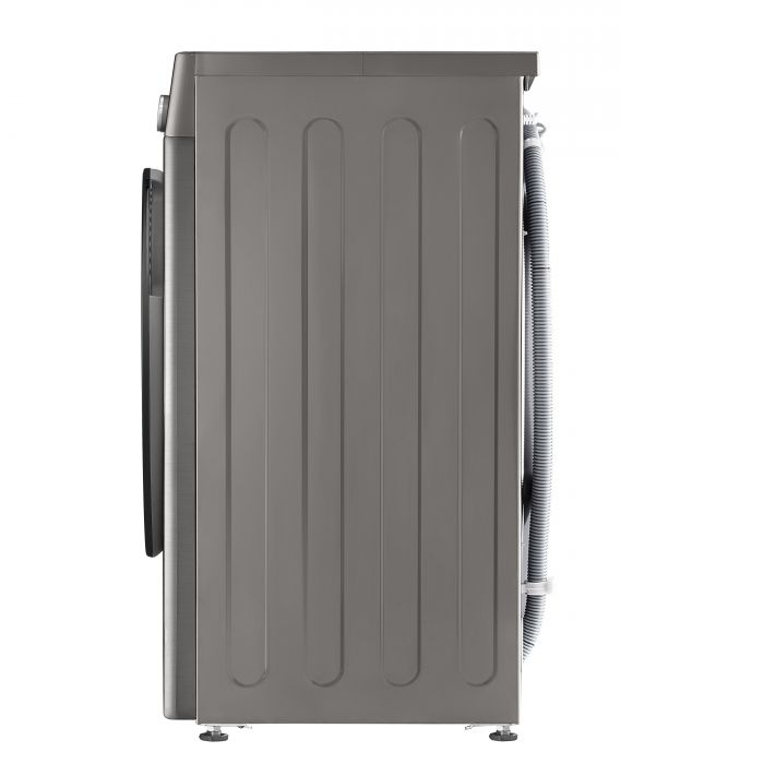 Пральна машина LG фронтальна, 9кг, 1200, A, 48см, дисплей, пара, інвертор, сріблястий
