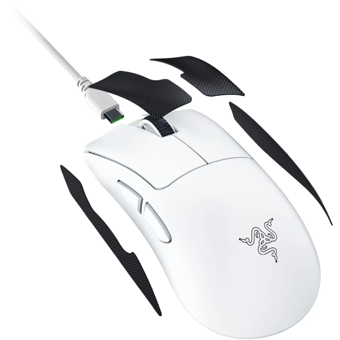 Миша Razer DeathAdder V4 Pro Gen-2, RGB, USB-A/WL/BT, білий