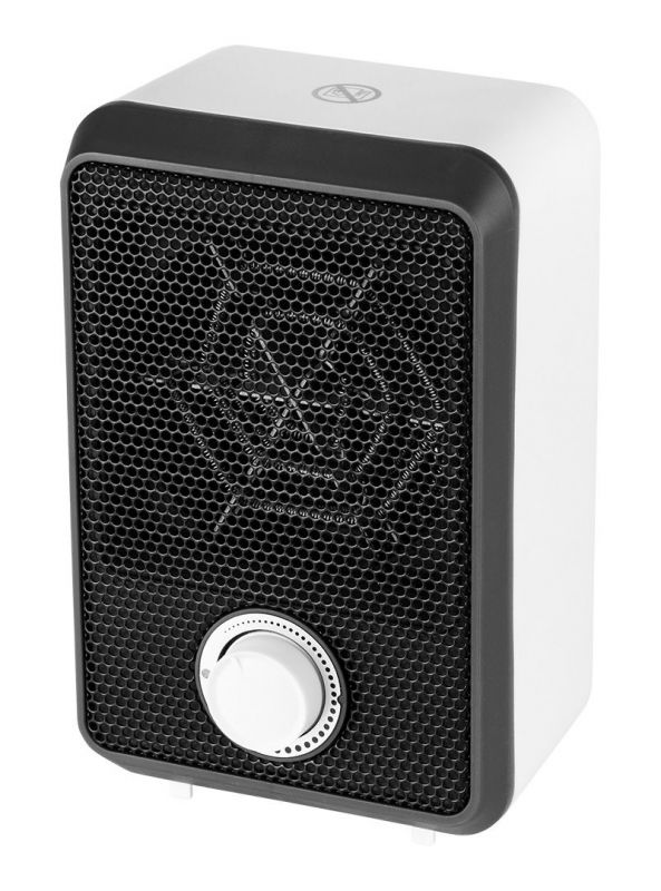 Тепловентилятор електричний настільний Neo Tools, 600Вт, термостат, білий, 0.62кг