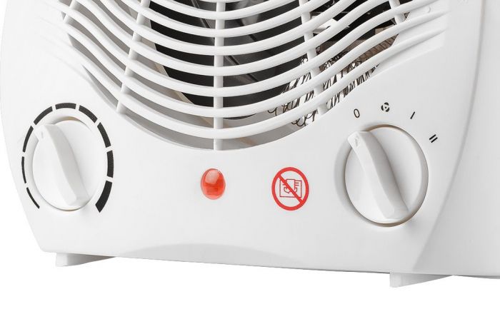 Тепловентилятор Neo Tools, 25м2, 2000Вт, мех. упр-ння, спіральний нагрів. елемент, білий