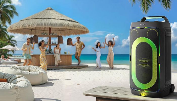 Акустична система Samsung MX-ST50F 240Вт, 2.0, BT, USB, 3.5 Mini Jack, IPX4, Party Lights+, SBC, AAC, чорний