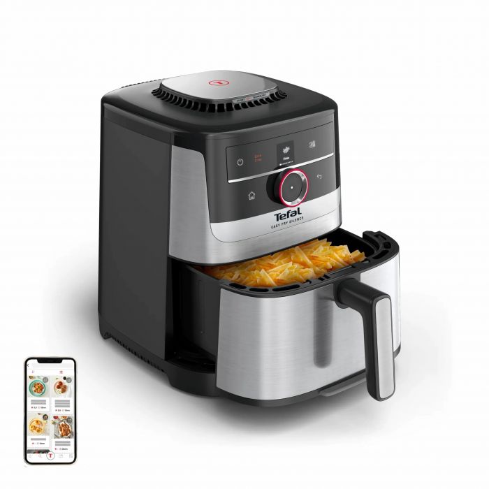 Мультипіч Tefal Easy Fry Silence Smart, 1670Вт, чаша-5л, сенсорне керув., 55 програм, пластик, сірий