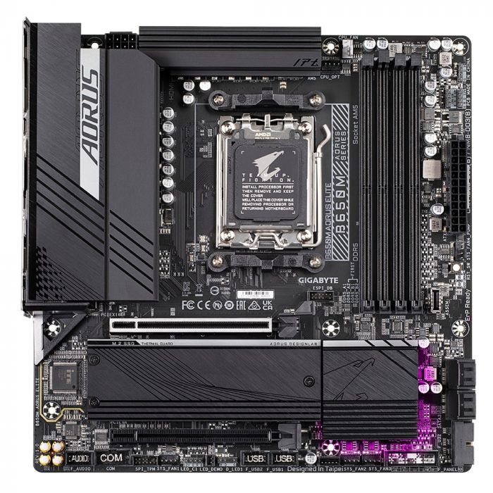 Материнська плата GIGABYTE B650M AORUS ELITE sAM5 B650 4xDDR5 M.2 HDMI DP mATX