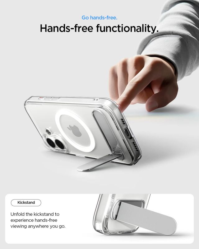 Чохол Spigen для iPhone 17, Ultra Hybrid S MagFit, Clear White