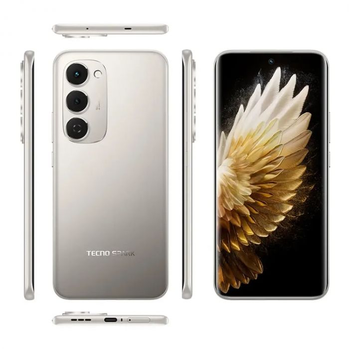 Смартфон TECNO Spark 40 PRO+ (KM7) 6.78" 8/256ГБ, 2SIM, 5200мА•год, Moon Titanium