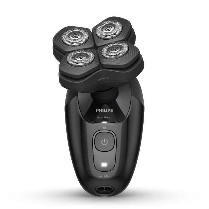 Бритва електр. для голови  Philips роторна Pro Series 5000, бритв.головок-4, Li-Ion, сух.+волог., чорний
