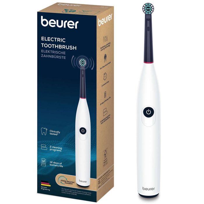 Щітка зубна електр. Beurer, Green Planet, біло-чорний
