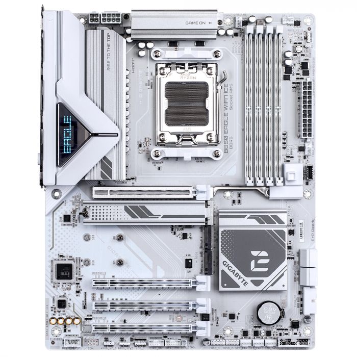 Материнська плата GIGABYTE B850 EAGLE WF7 ICE sAM5 B850 4xDDR5 M.2 Wi-Fi BT HDMI DP ATX