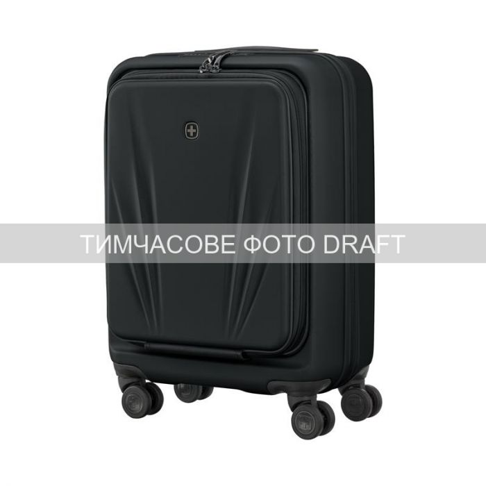 Валіза Wenger Skyon Hardside Carry-On, мала, з відсіком для н/б 16", полікарбонат, TSA, 4 колеса, розширення, USB, чорний