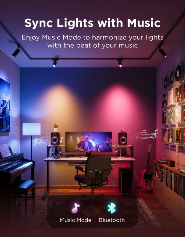 Лампа розумна Govee H600C, E14, 5W, 450Lm, 2700K-6400K, RGBWW, WI-FI/Bluetooth, білий