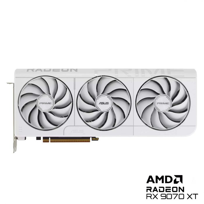 Вiдеокарта ASUS Radeon RX 9070 XT 16GB GDDR6 OC PRIME-RX9070XT-O16G-WHITE білий