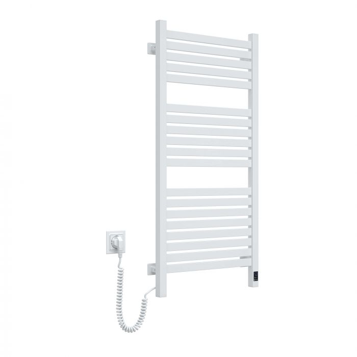 Рушникосушка Navin електрична Авангард Х, 1000х480х71мм, Wi-Fi, сталь, білий, ліве підключення