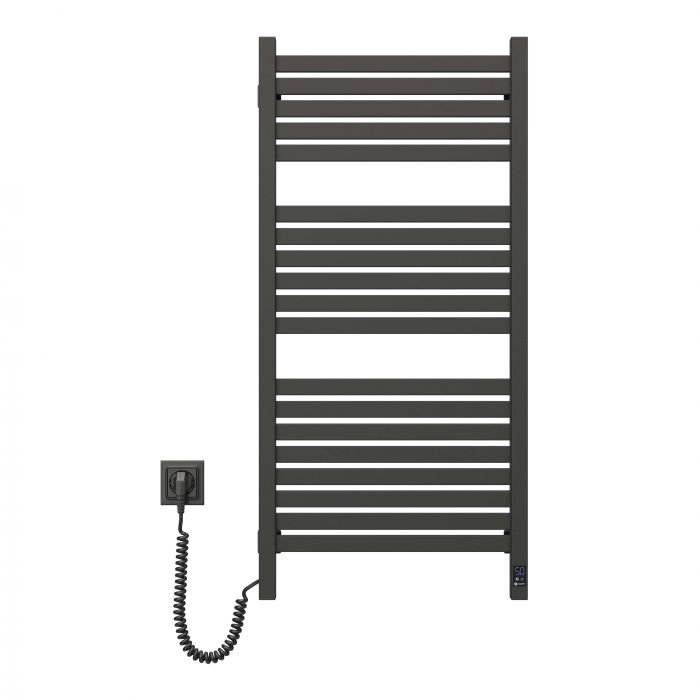 Рушникосушка Navin електрична Авангард Х, 1000х480х71мм, Wi-Fi, сталь, чорний муар, ліве підключення