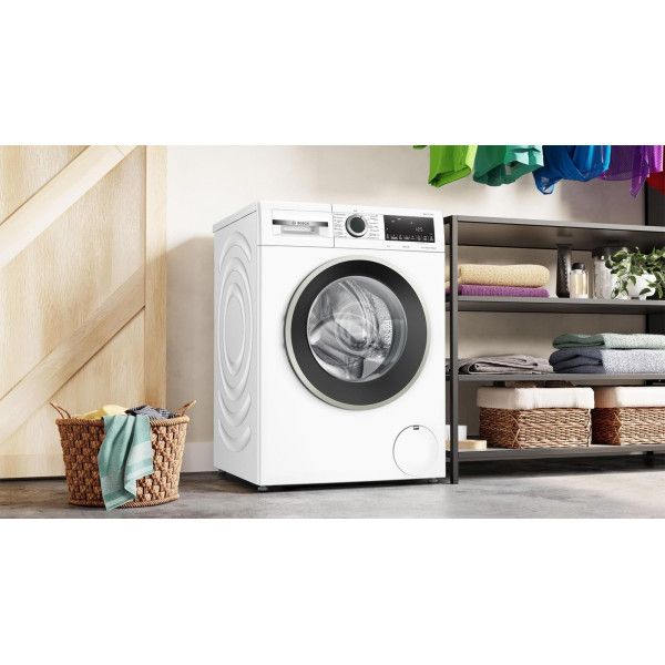 Пральна машина Bosch фронтальна, 8кг, 1400, A, 59см, дисплей, білий