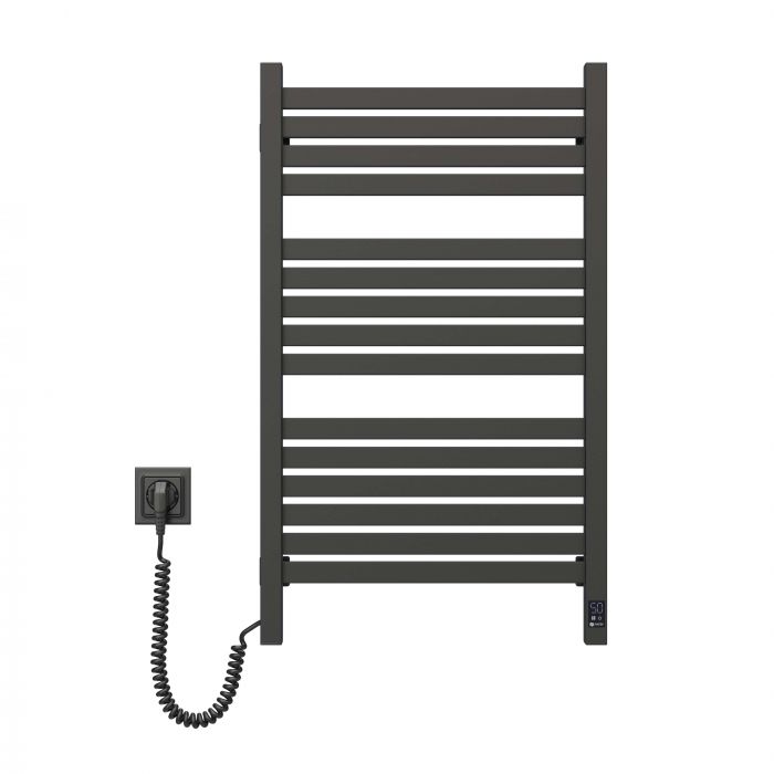 Рушникосушка Navin електрична Авангард Х, 800х480х71мм, Wi-Fi, сталь, чорний муар, ліве підключення