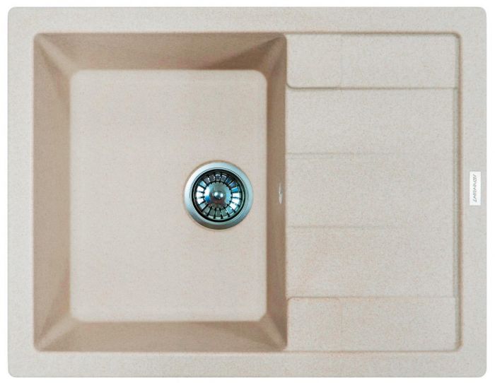 Мийка кухонна Adamant Anila, штучний камінь, прямокут., з крилом, 645х495х200мм, чаша - 1, врізна, Avena