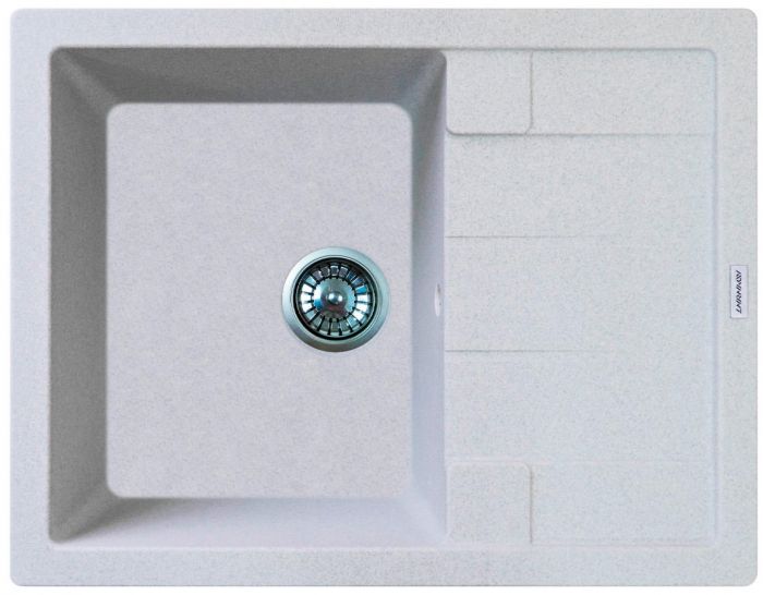 Мийка кухонна Adamant Anila, штучний камінь, прямокут., з крилом, 645х495х200мм, чаша - 1, врізна, Old stone