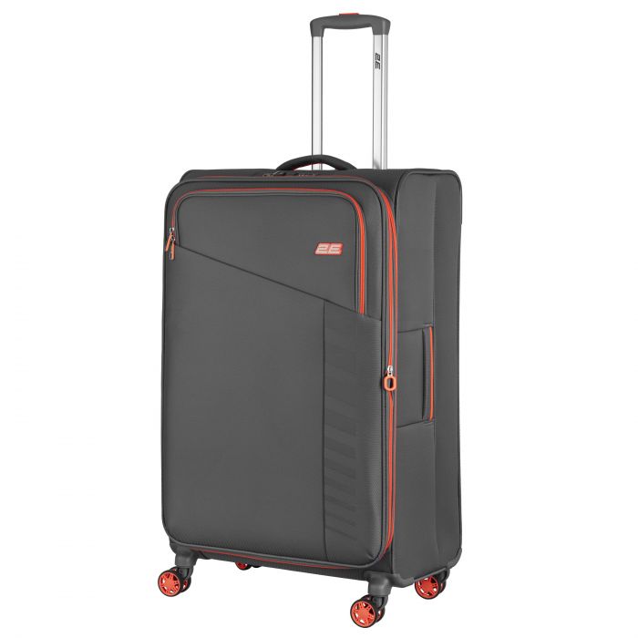 Валіза 2E, Trek, поліестер, велика, 97/117л, TSA, 4 колеса, EXP, сірий