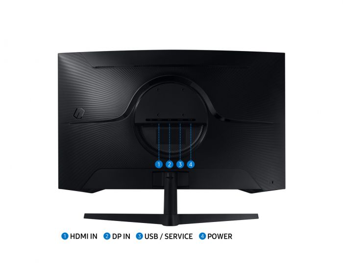 Монітор Samsung 31.5" Odyssey G55C 2xHDMI, DP, VA, 2560x1440, 165Hz, 1ms, CURVED