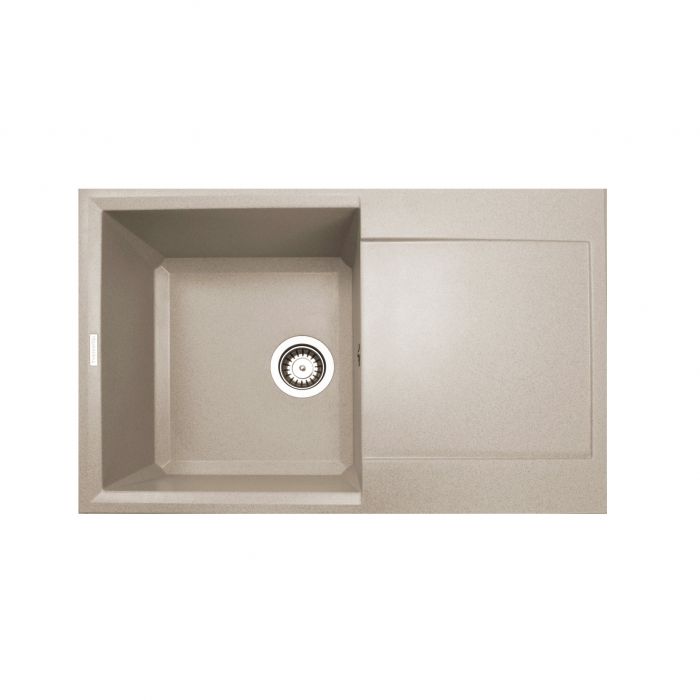 Мийка кухонна Adamant Horizon, штучний камінь, прямокут., з крилом, 780х495х230мм, чаша - 1, врізна, Avena