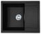 Мийка кухонна Adamant Minimal, штучний камінь, прямокут., з крилом, 615х495х200мм, чаша - 1, врізна, чорний