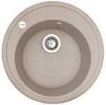 Мийка кухонна Adamant Sun, штучний камінь, кругла, без крила, 510x200мм, чаша - 1, врізна, Avena