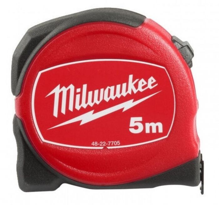Рулетка Milwaukee SLIMLINE, 5мх19мм з фіксатором змотування, АБС-пластик