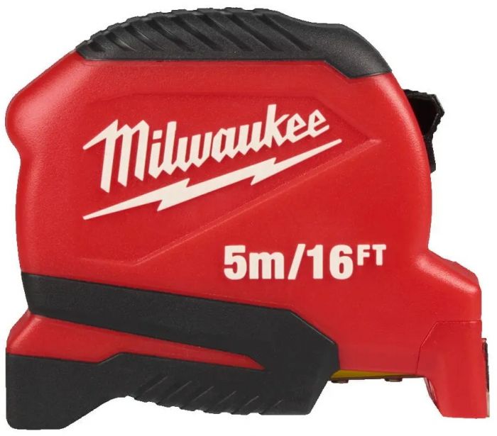Рулетка Milwaukee Pro Compact, 5мх16фтх25мм з фіксатором змотування, АБС-пластик