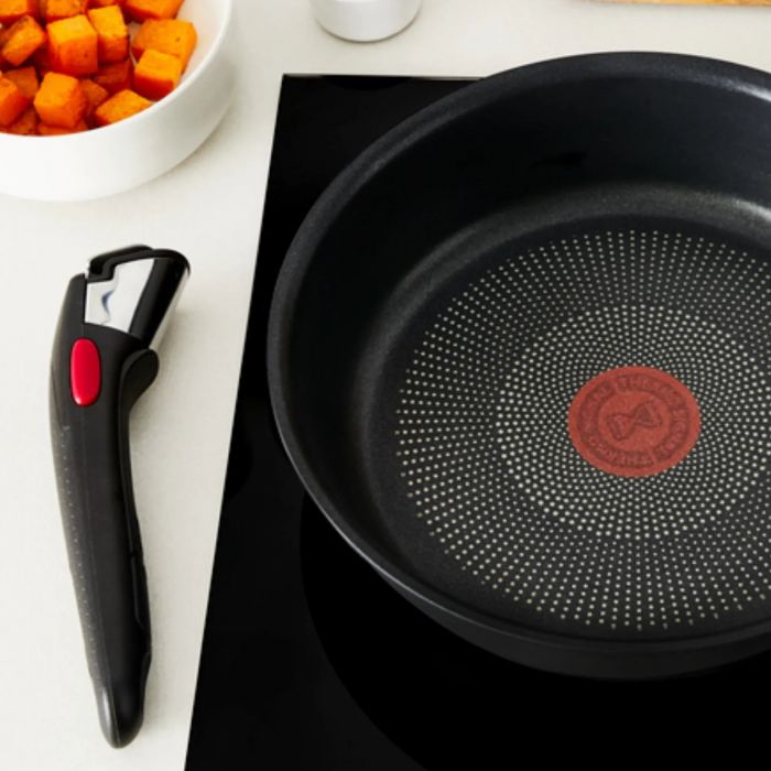 Набір посуду Tefal Ingenio Inspiration, 6 предметів, алюміній, скло, бакеліт, чорний