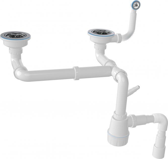 Набір кухонний Adamant Similar, штучний камінь, прямокут., без крила, 885x505x230мм, чаша - 2, врізна, антрацит + змішувач + дозатор + ополіскувач склянок + коландер