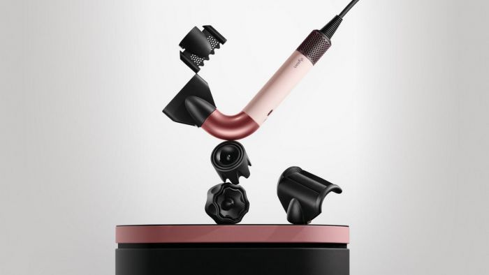 Фен Dyson HD17 Supersonic R Ceramic Pink/Rose Gold, 1700Вт, 4 режими, іонізація, хол. обдув, 5 насадок, рожевий