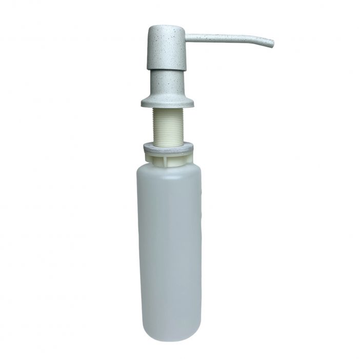 Набір кухонний Adamant Horizon Medium, штучний камінь, прямокут., з крилом, 700х500х230мм, чаша - 1, врізна, Old stone + змішувач та дозатор