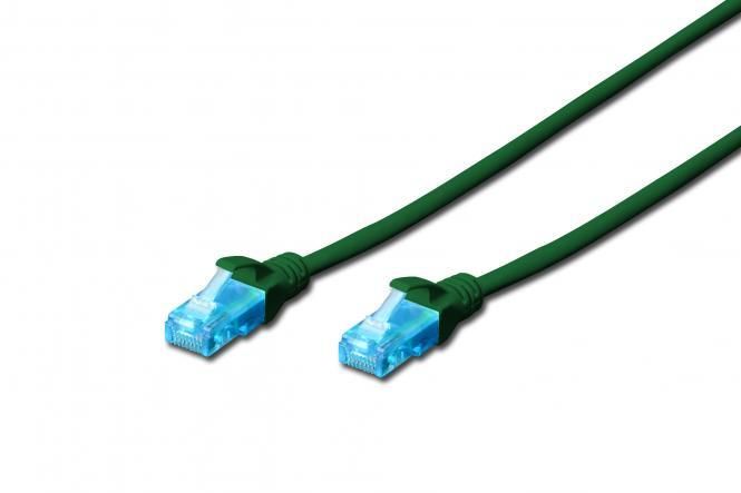 Патч-корд 2E CAT 5e, UTP, 3м, 26AWG, RJ45, 7/0.16, Cu, LSZH, зелений